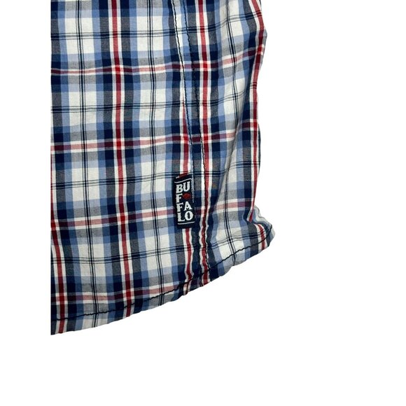 Buffalo David Bitton Short Sleeve Plaid Button Down Shirt Mens Large - Picture 3 of 5
